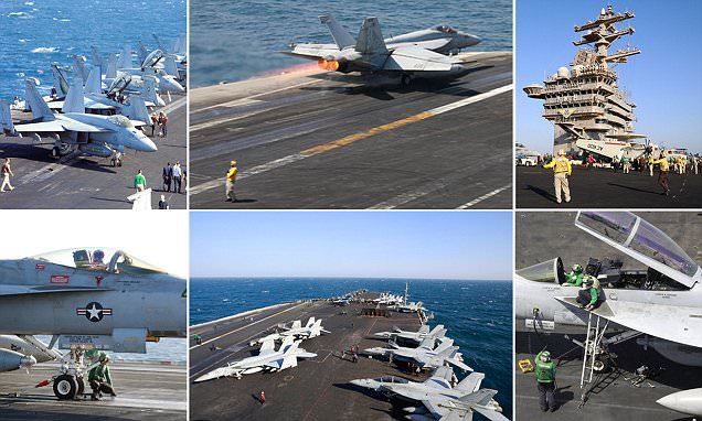 AS Kerahkan Kapal Induk USS Dwight Eisenhower Gempur ISI di Irak dan Suriah